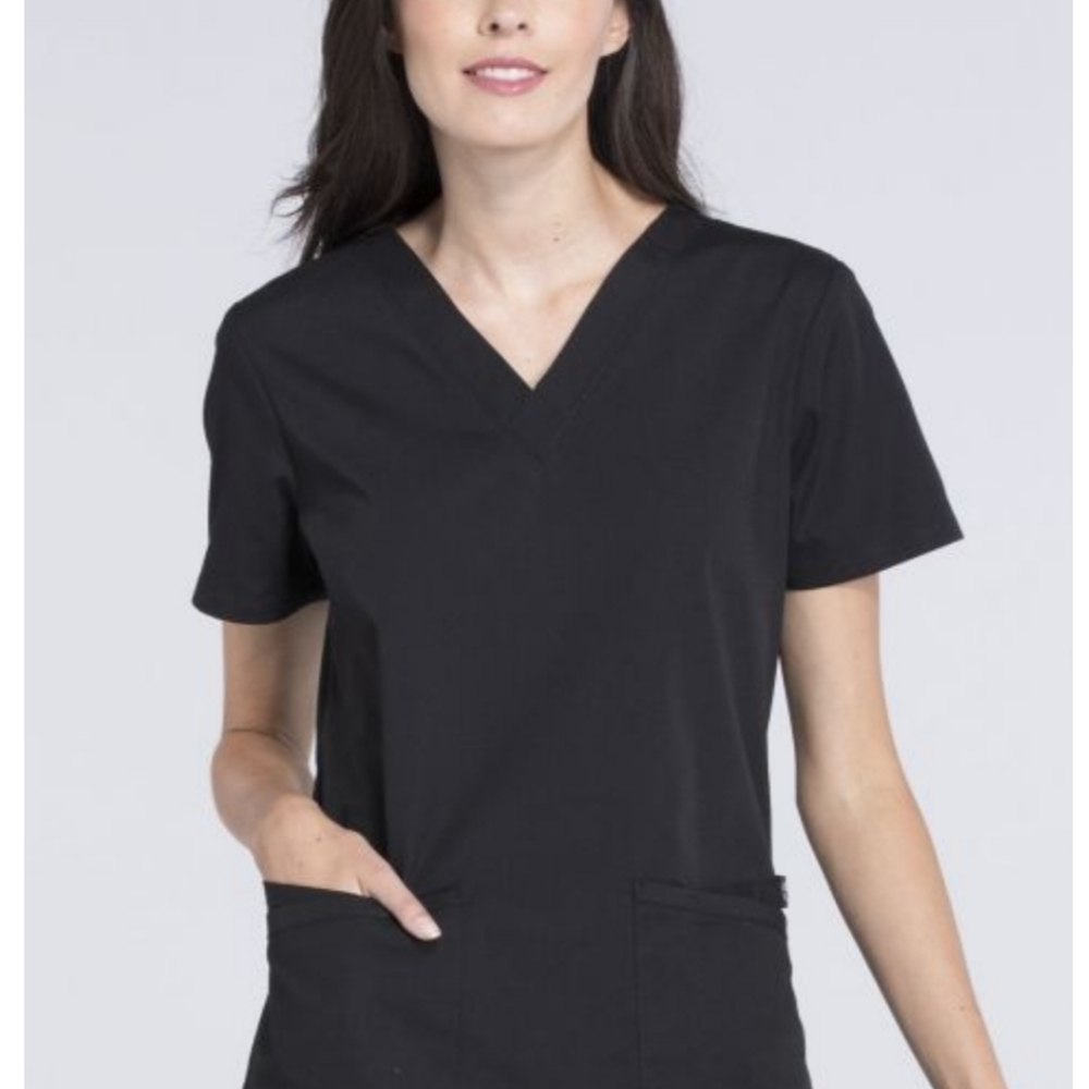 Cherokee black scrubs top